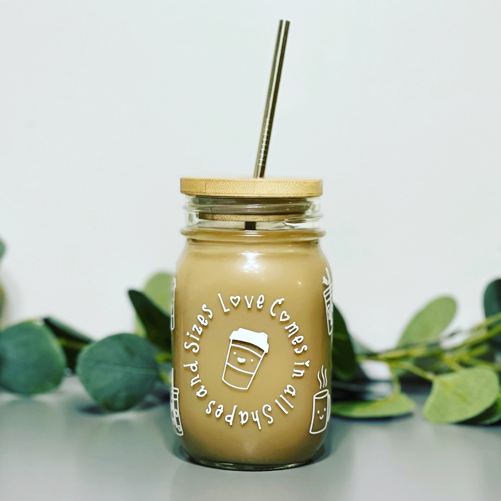 Handmade reusable mason jar
